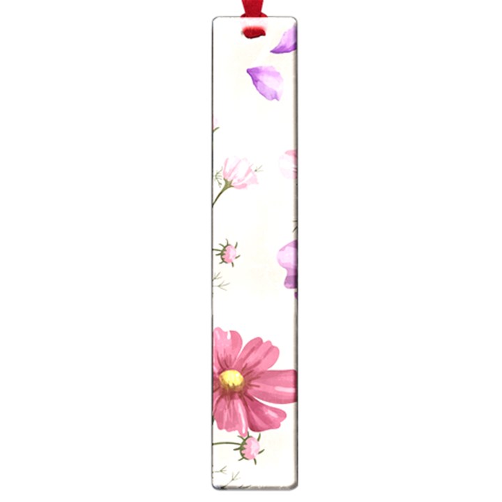 Vector Hand Drawn Cosmos Flower Pattern Large Book Marks