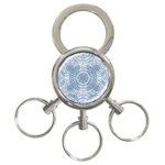 Boho Pattern Style Graphic Vector 3-Ring Key Chain Front