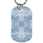 Boho Pattern Style Graphic Vector Dog Tag (One Side) Front