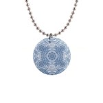 Boho Pattern Style Graphic Vector 1  Button Necklace Front