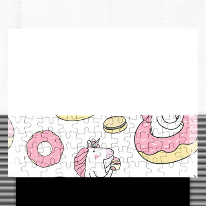 Unicorn Seamless Pattern Background Vector (1) Rectangular Jigsaw Puzzl