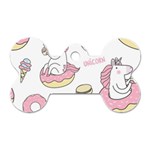 Unicorn Seamless Pattern Background Vector (1) Dog Tag Bone (One Side) Front