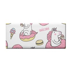 Unicorn Seamless Pattern Background Vector (1) Hand Towel by Sobalvarro