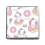 Unicorn Seamless Pattern Background Vector (1) Memory Card Reader (Square 5 Slot) Front