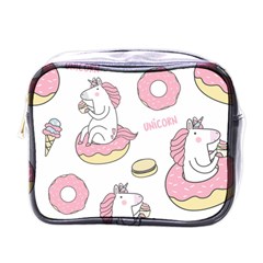 Unicorn Seamless Pattern Background Vector (1) Mini Toiletries Bag (one Side) by Sobalvarro