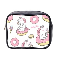 Unicorn Seamless Pattern Background Vector (1) Mini Toiletries Bag (two Sides) by Sobalvarro