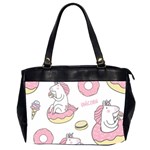 Unicorn Seamless Pattern Background Vector (1) Oversize Office Handbag (2 Sides) Front