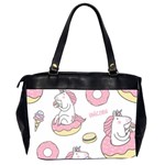 Unicorn Seamless Pattern Background Vector (1) Oversize Office Handbag (2 Sides) Back