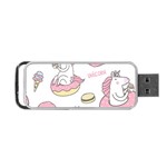 Unicorn Seamless Pattern Background Vector (1) Portable USB Flash (Two Sides) Front