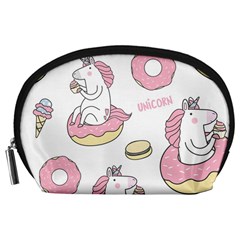 Unicorn Seamless Pattern Background Vector (1) Accessory Pouch (large) by Sobalvarro