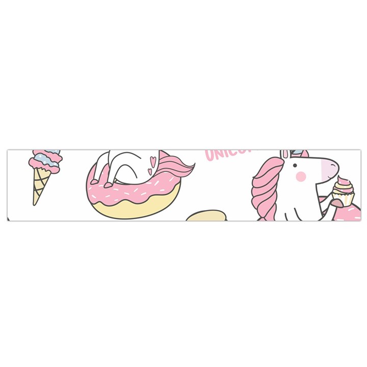 Unicorn Seamless Pattern Background Vector (1) Small Flano Scarf