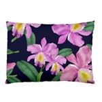 Vector Hand Drawn Orchid Flower Pattern Pillow Case 26.62 x18.9  Pillow Case