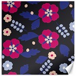 Vector Seamless Flower And Leaves Pattern Canvas 16  x 16  15.2 x15.41  Canvas - 1