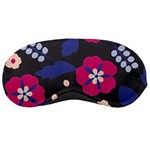 Vector Seamless Flower And Leaves Pattern Sleeping Mask Front