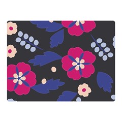 Vector Seamless Flower And Leaves Pattern Double Sided Flano Blanket (mini)  by Sobalvarro