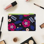 Vector Seamless Flower And Leaves Pattern Cosmetic Bag (XS) Back