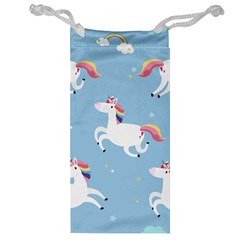 Unicorn Seamless Pattern Background Vector (2) Jewelry Bag by Sobalvarro