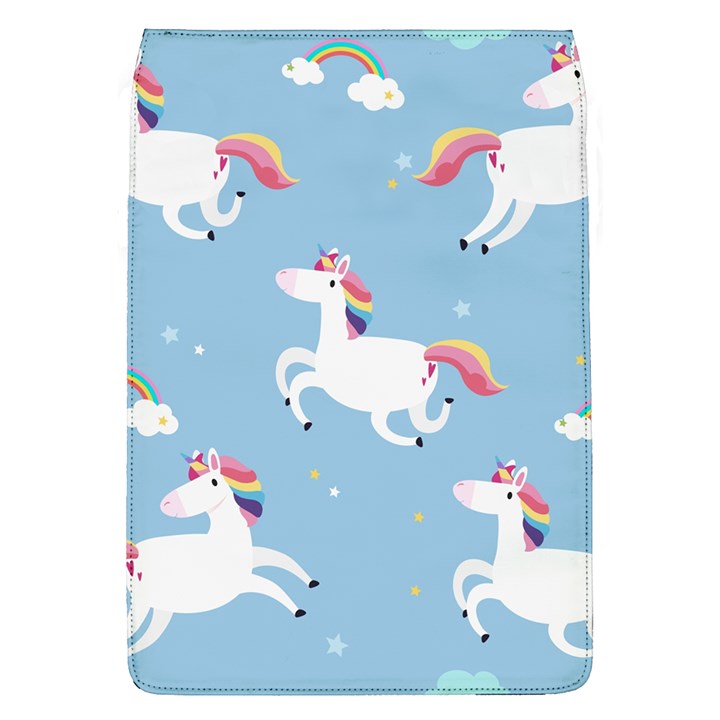 Unicorn Seamless Pattern Background Vector (2) Removable Flap Cover (L)