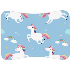 Unicorn Seamless Pattern Background Vector (2) Velour Seat Head Rest Cushion by Sobalvarro