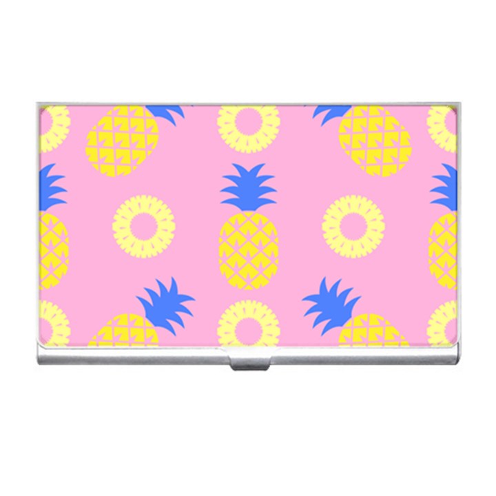 Pop Art Pineapple Seamless Pattern Vector Business Card Holder