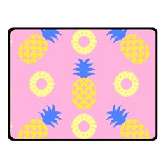 Pop Art Pineapple Seamless Pattern Vector Fleece Blanket (small) by Sobalvarro