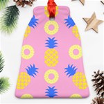 Pop Art Pineapple Seamless Pattern Vector Ornament (Bell) Front