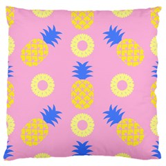 Pop Art Pineapple Seamless Pattern Vector Large Flano Cushion Case (two Sides) by Sobalvarro