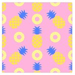 Pop Art Pineapple Seamless Pattern Vector Large Satin Scarf (Square) Front