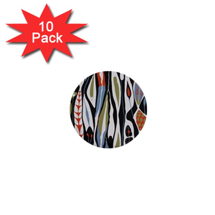 Borastapeter Scandinavian Designers 1  Mini Buttons (10 pack) 