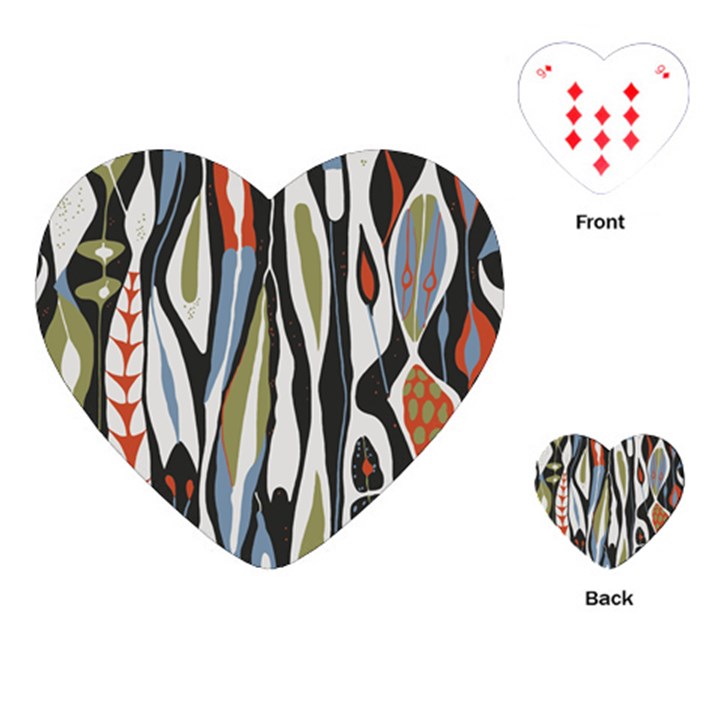 Borastapeter Scandinavian Designers Playing Cards Single Design (Heart)