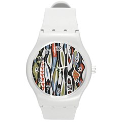 Borastapeter Scandinavian Designers Round Plastic Sport Watch (m) by Sobalvarro