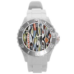 Borastapeter Scandinavian Designers Round Plastic Sport Watch (l) by Sobalvarro