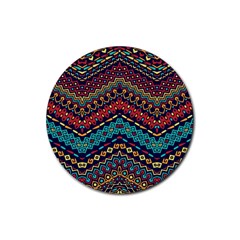 Ethnic  Rubber Round Coaster (4 Pack)  by Sobalvarro