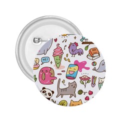 Set Kawaii Doodles 2 25  Buttons by Vaneshart