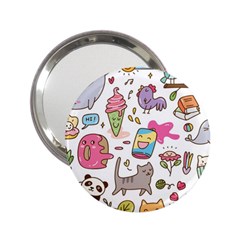 Set Kawaii Doodles 2 25  Handbag Mirrors by Vaneshart