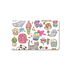 Set Kawaii Doodles Magnet (name Card) by Vaneshart