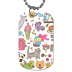 Set Kawaii Doodles Dog Tag (two Sides) by Vaneshart