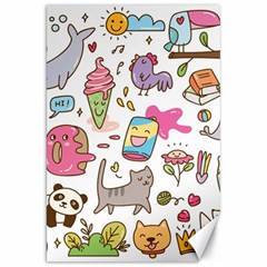 Set Kawaii Doodles Canvas 20  X 30  by Vaneshart