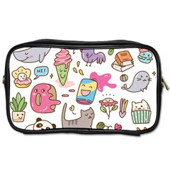 Set Kawaii Doodles Toiletries Bag (two Sides) by Vaneshart