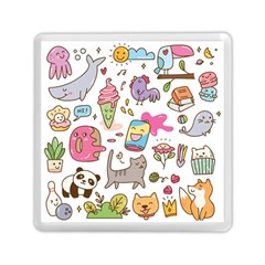 Set Kawaii Doodles Memory Card Reader (square) by Vaneshart