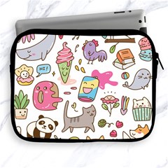 Set Kawaii Doodles Apple Ipad 2/3/4 Zipper Cases by Vaneshart