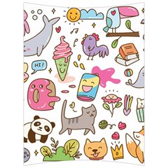 Set Kawaii Doodles Back Support Cushion by Vaneshart