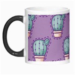 Seamless Pattern Patches Cactus Pots Plants Morph Mugs Left