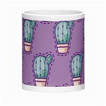 Seamless Pattern Patches Cactus Pots Plants Morph Mugs Center