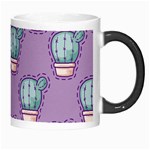 Seamless Pattern Patches Cactus Pots Plants Morph Mugs Right