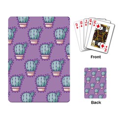 Seamless Pattern Patches Cactus Pots Plants Playing Cards Single Design (rectangle) by Vaneshart