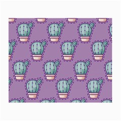 Seamless Pattern Patches Cactus Pots Plants Small Glasses Cloth (2 Sides) by Vaneshart