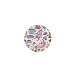 Set Kawaii Doodles 1  Mini Buttons by Vaneshart