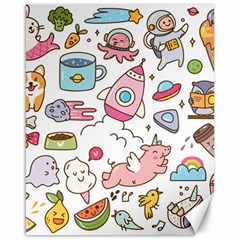 Set Kawaii Doodles Canvas 16  X 20  by Vaneshart