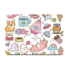 Set Kawaii Doodles Plate Mats by Vaneshart